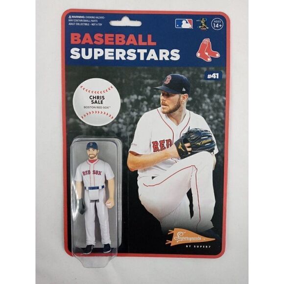 Chris Sale(Boston Red Sox MLB ReAction Figure by Super7 Brand New Seal Original - Picture 8 of 12